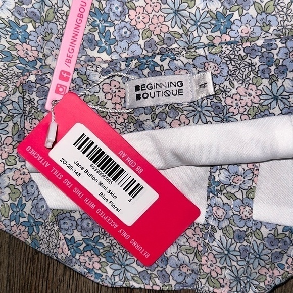 Beginning Boutique Jane Button Mini Skirt - Picture 10 of 14